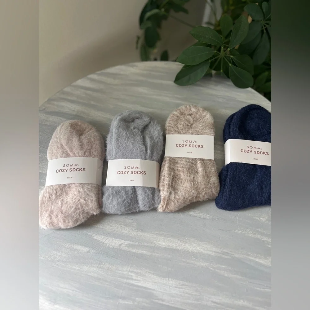 Soma cozy socks (4 pair) 1 of each color